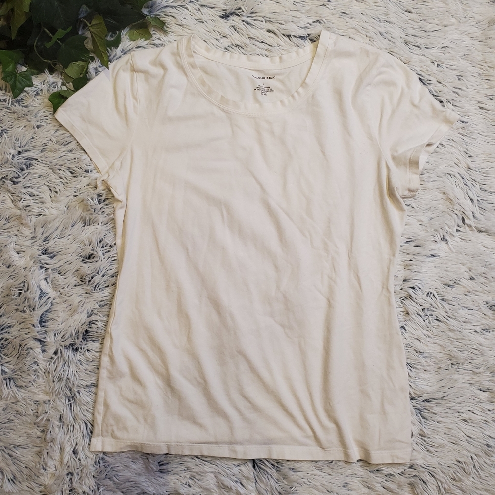 Banana Republic White Tee